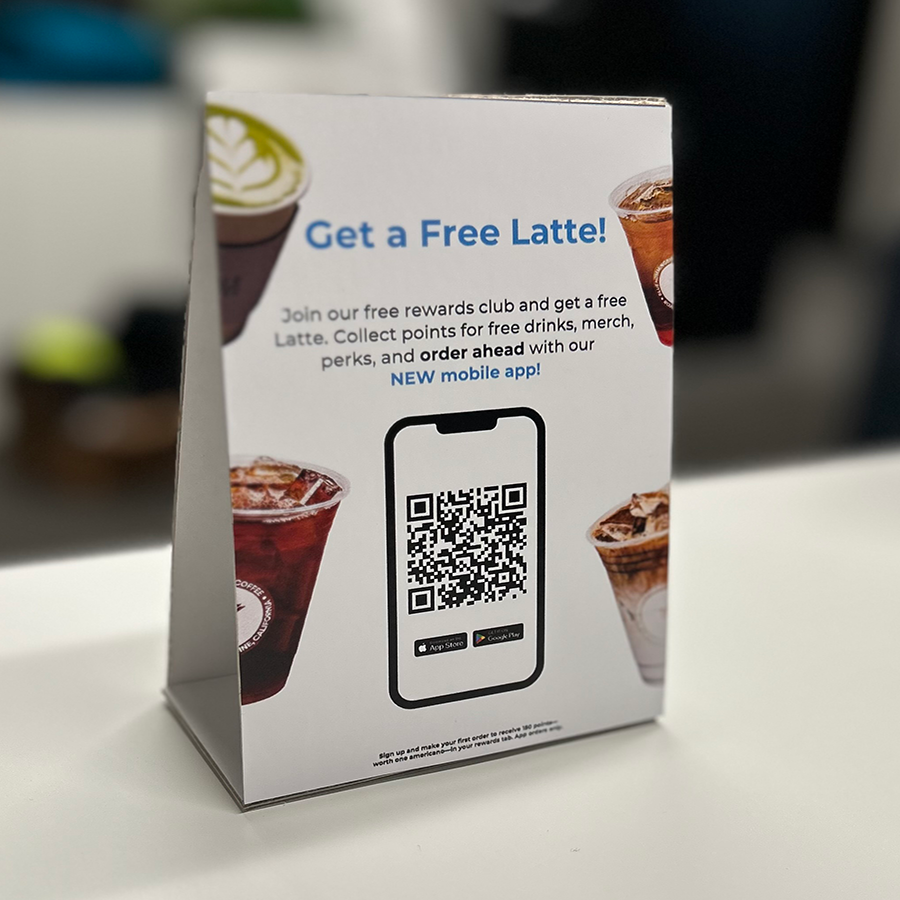 Custom Printed Table Tent - Personalized Tabletop Display for Events & Promotions