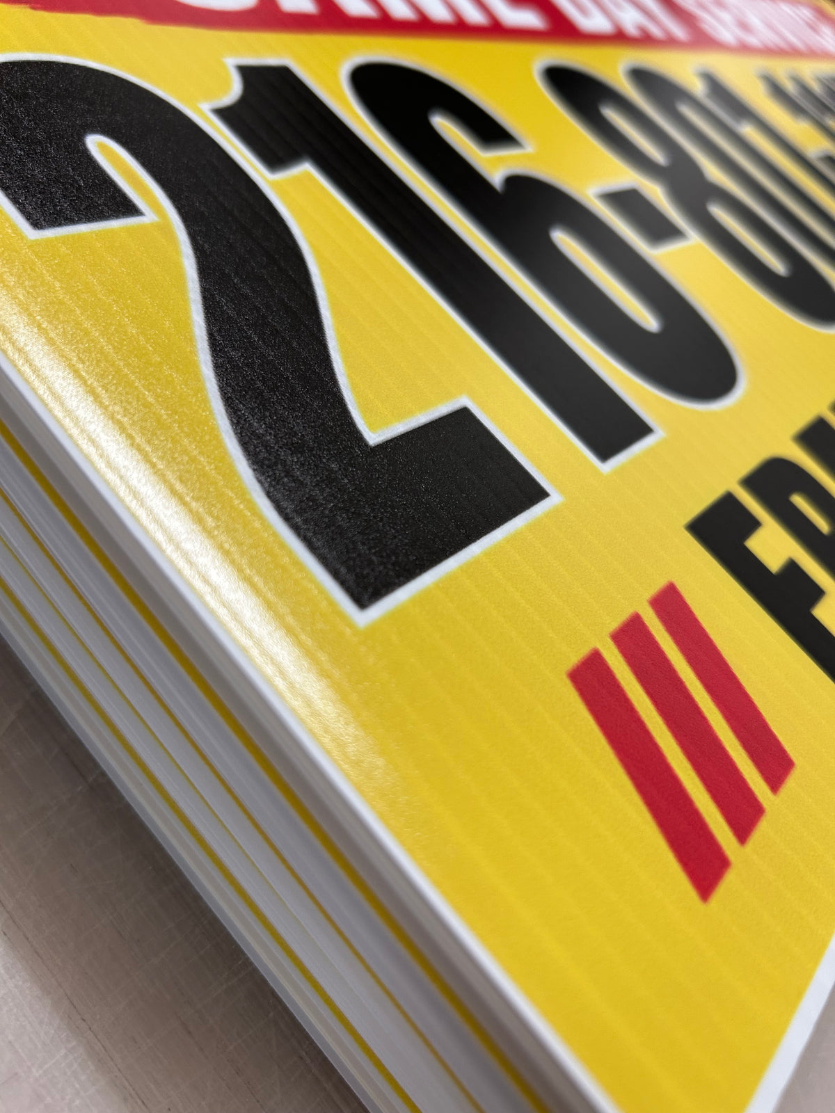 Custom UV Direct Print Sign - 4mm Coroplast Weather-Resistant Board