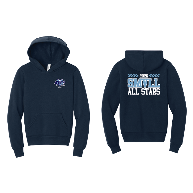 SMVLL ALL STARS BELLA+CANVAS Youth Sponge Fleece Pullover Hoodie