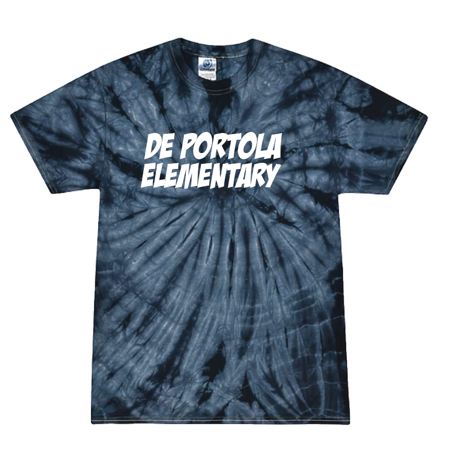dePortola - SPIDER NAVY Colortone Unisex Multi-Color Tie-Dyed T-Shirt - 1000