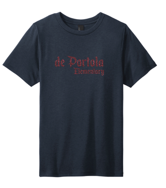 dePortola - GLITTER Design C District Perfect Tri Tee - DM130
