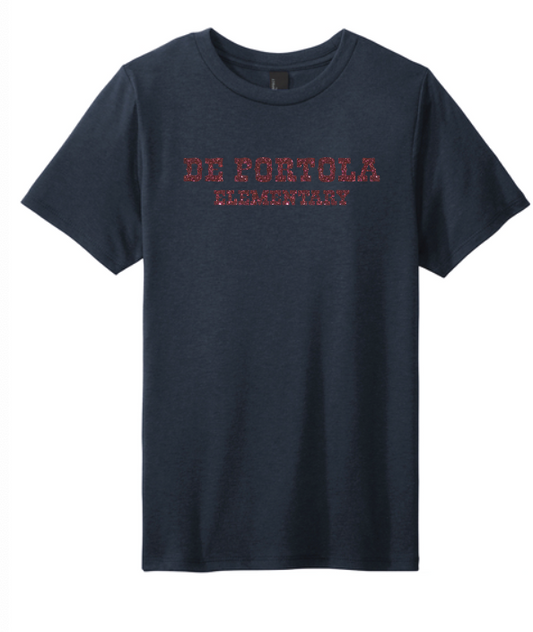 dePortola - GLITTER Design D District Perfect Tri Tee - DM130