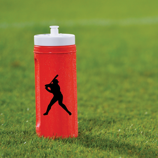Baseball decal on waterbottle