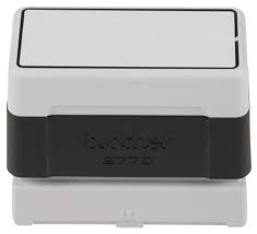Black Brother 2770 self-inking stamp with personalized text or designs, perfect for clear, professional impressions on documents, invoices, or forms. Durable, efficient, and ideal for frequent use with crisp, bold results.