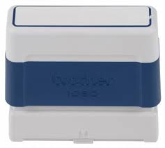 Blue Brother 1060 self-inking stamp with personalized text or designs, perfect for vibrant and professional impressions on documents, forms, or invoices. Durable and efficient, ideal for high-volume use with clear, crisp results.