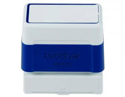 Blue Brother 1850 self-inking stamp with personalized text or designs, perfect for vibrant and professional impressions on documents, forms, or invoices. Durable and efficient, ideal for high-volume use with clear, crisp results.