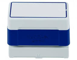 Blue Brother 2770 self-inking stamp with personalized text or designs, perfect for vibrant and professional impressions on documents, forms, or invoices. Durable and efficient, ideal for high-volume use with clear, crisp results.