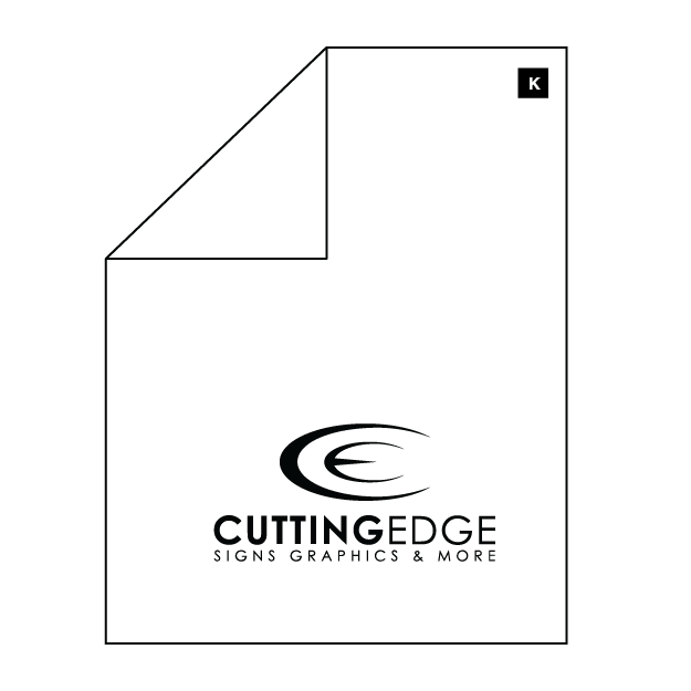 Logo of Cutting Edge Signs Graphics & More on a white background