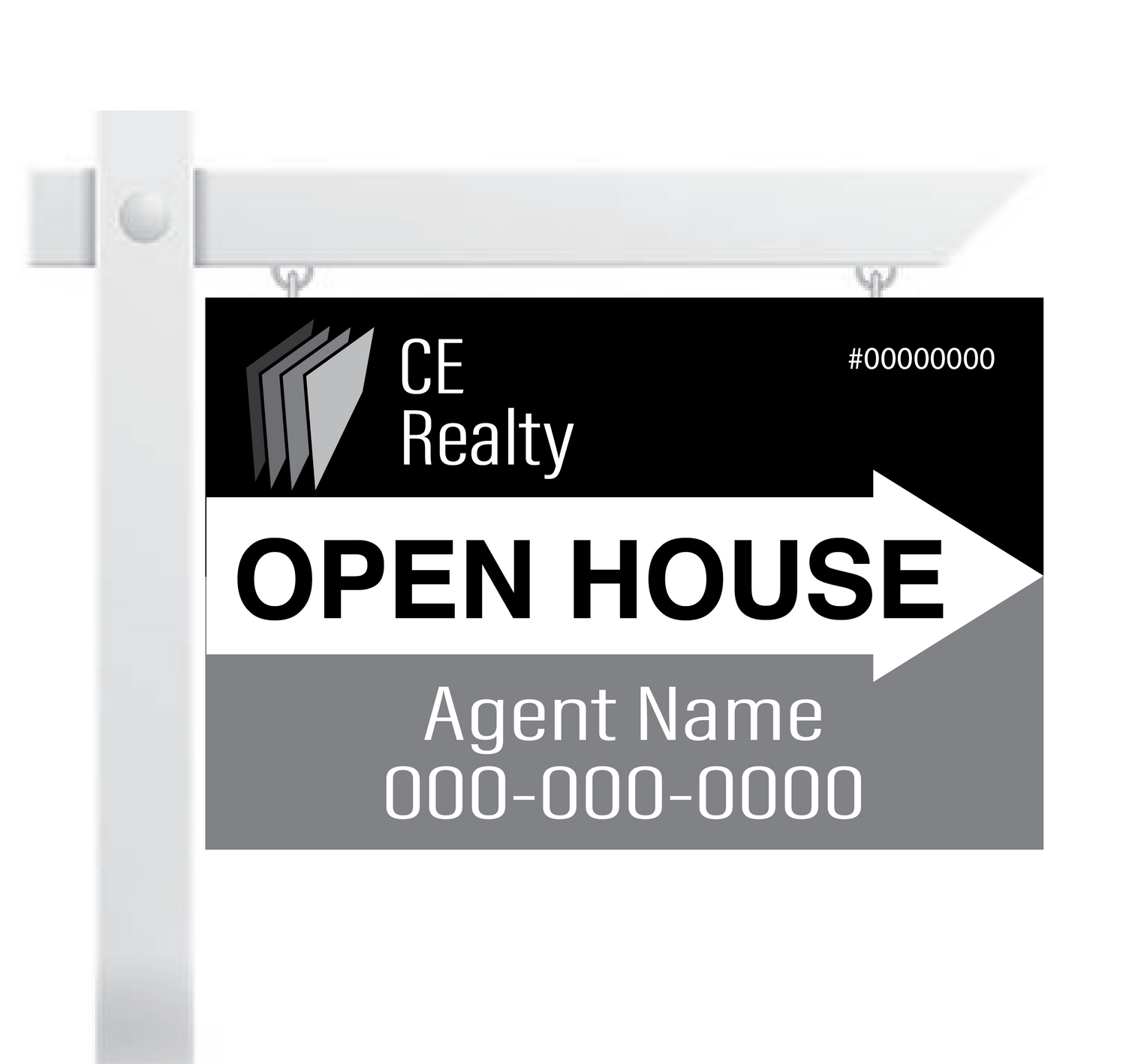 Custom printed 24x36" realtor sign, ideal for property listings and real estate advertising. Durable, weather-resistant material ensures long-lasting visibility and a professional look for both residential and commercial properties.