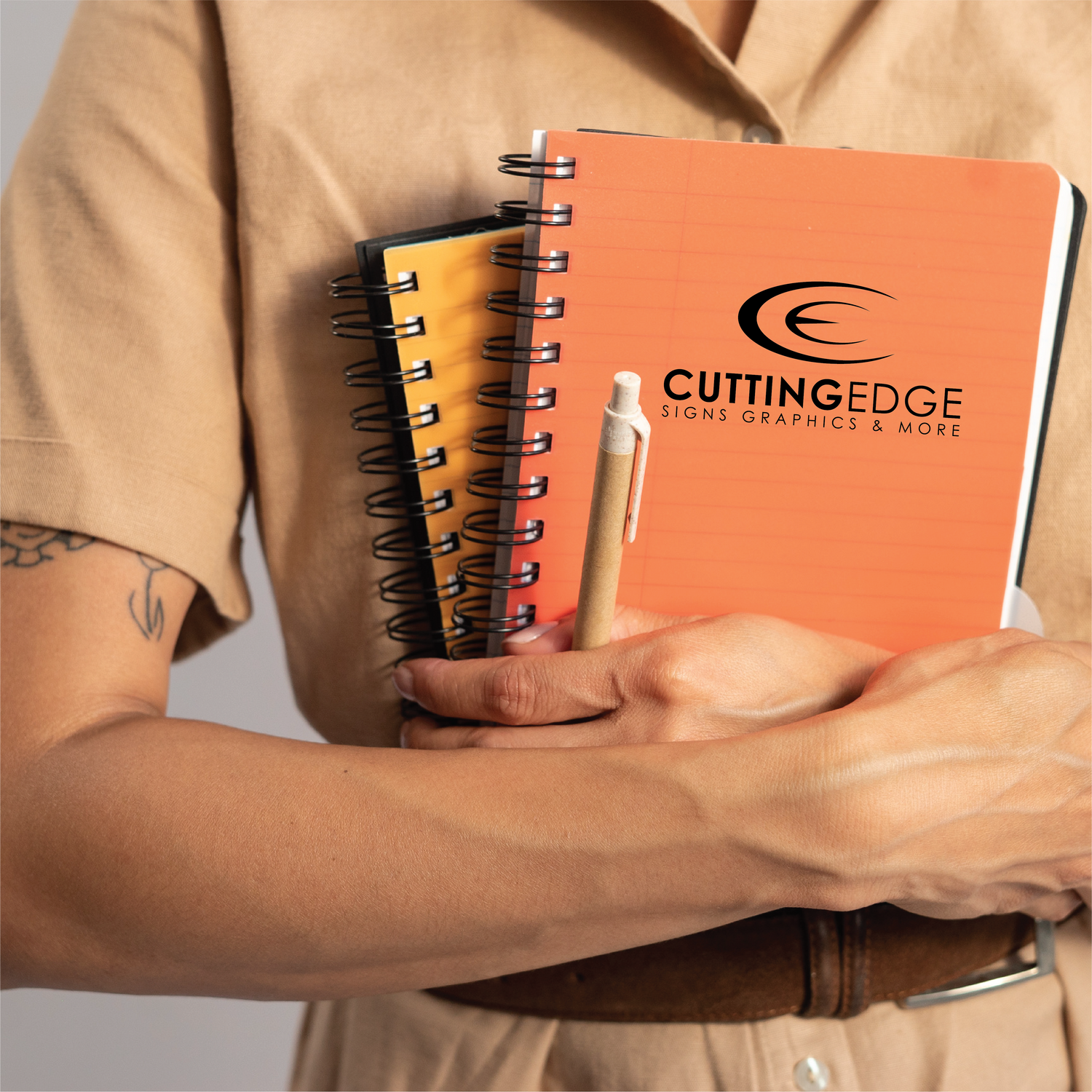Notebooks with personalized logo printing, ideal for corporate gifts, promotional giveaways, or office use. These high-quality notebooks can be customized with your brand’s logo or design, offering a professional and functional item that enhances your brand’s visibility and leaves a lasting impression.