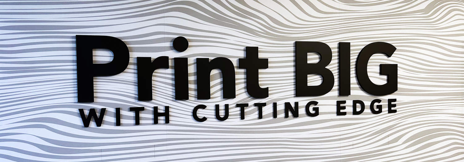 Print big with Cutting Edge's custom printing solutions, offering high-quality, large-format prints for banners, signs, posters, and more. Whether for events, retail, or promotions, Cutting Edge provides professional-grade printing with vibrant colors and sharp detail to make your brand or message stand out. Perfect for high-visibility displays that make an impact.