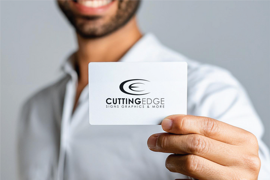 Standard business cards with custom printing, perfect for making a professional impression. High-quality, durable material with a sleek design to showcase your brand and contact information effectively.