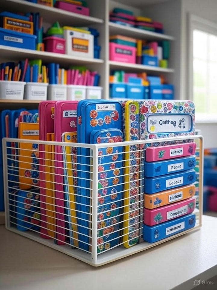 Custom School Name Stickers for Kids: Water Bottles, Lunch Boxes & More