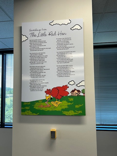 Poster on wall