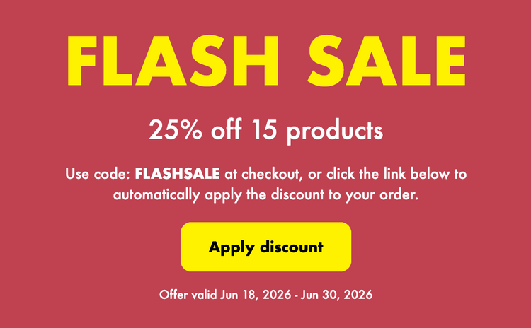 Flash Sale: Limited-Time Savings – Up to 25% Off