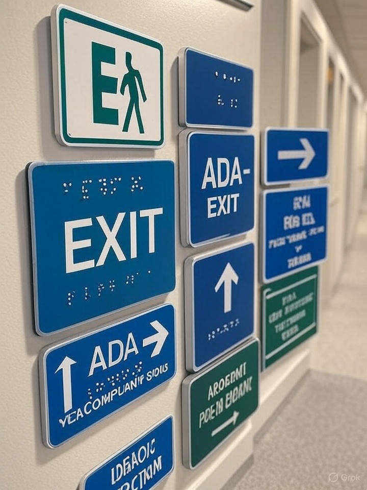 wall of ada signs