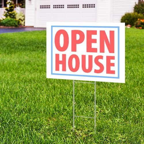 10x24" H-stake, a durable and reliable sign holder perfect for outdoor displays. Ideal for yard signs, real estate advertising, and promotions, providing stability and long-lasting use in various weather conditions.