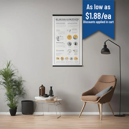 Custom 9mil photo posters with high-quality prints, perfect for showcasing photography, art, or personal images. Durable material with vibrant colors, ideal for wall decor or promotional displays.