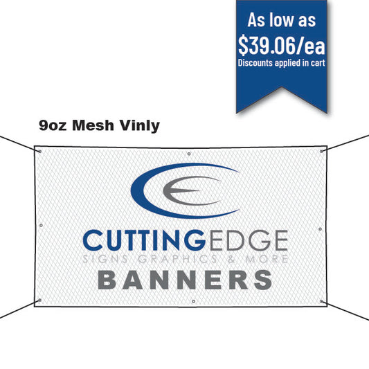 9oz mesh banner