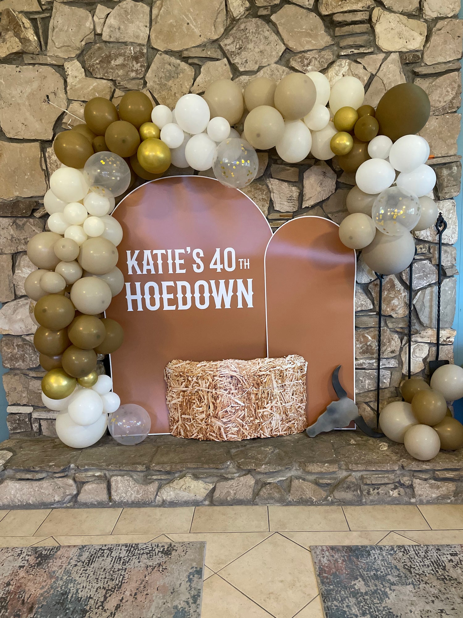 Hoedown photo backdrop