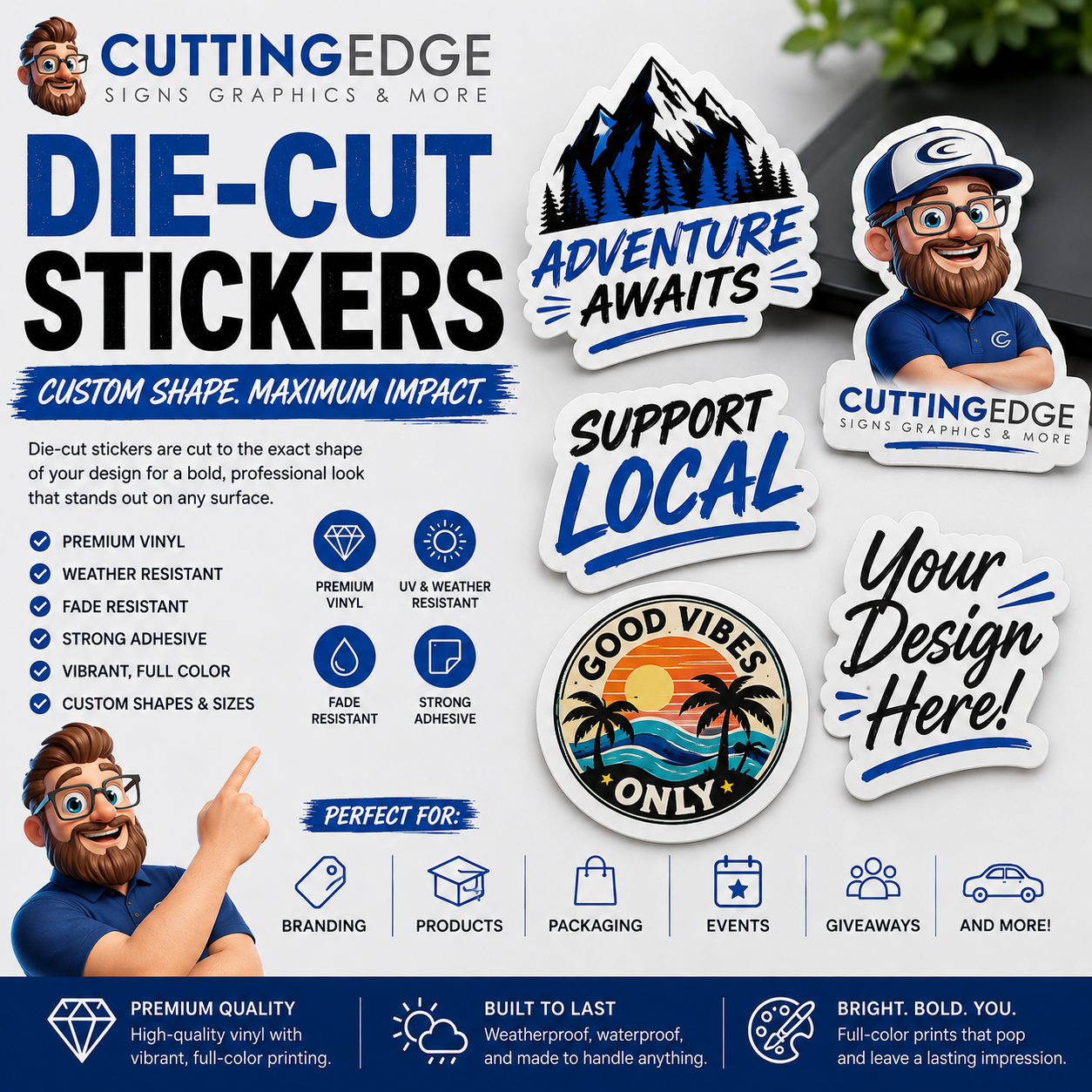 Custom Die-Cut Stickers | CEPrints