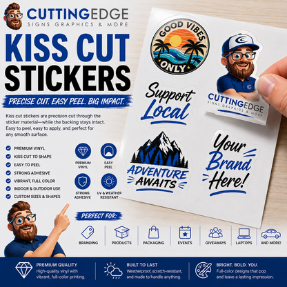 Custom Kiss-Cut Stickers | CEPrints