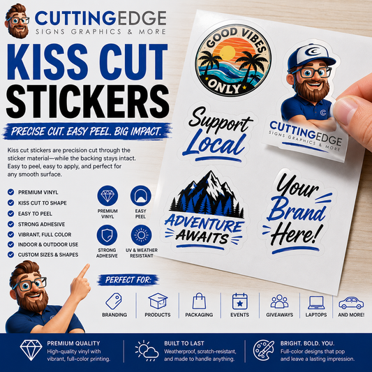 Custom Kiss-Cut Stickers | CEPrints