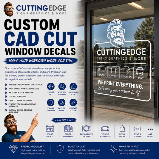 Custom Storefront Window Graphics | Vinyl Window Decals & Lettering