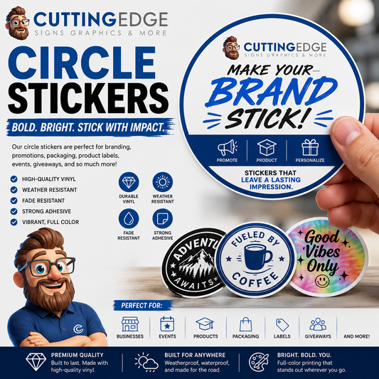 Custom Circle Stickers | CEPrints