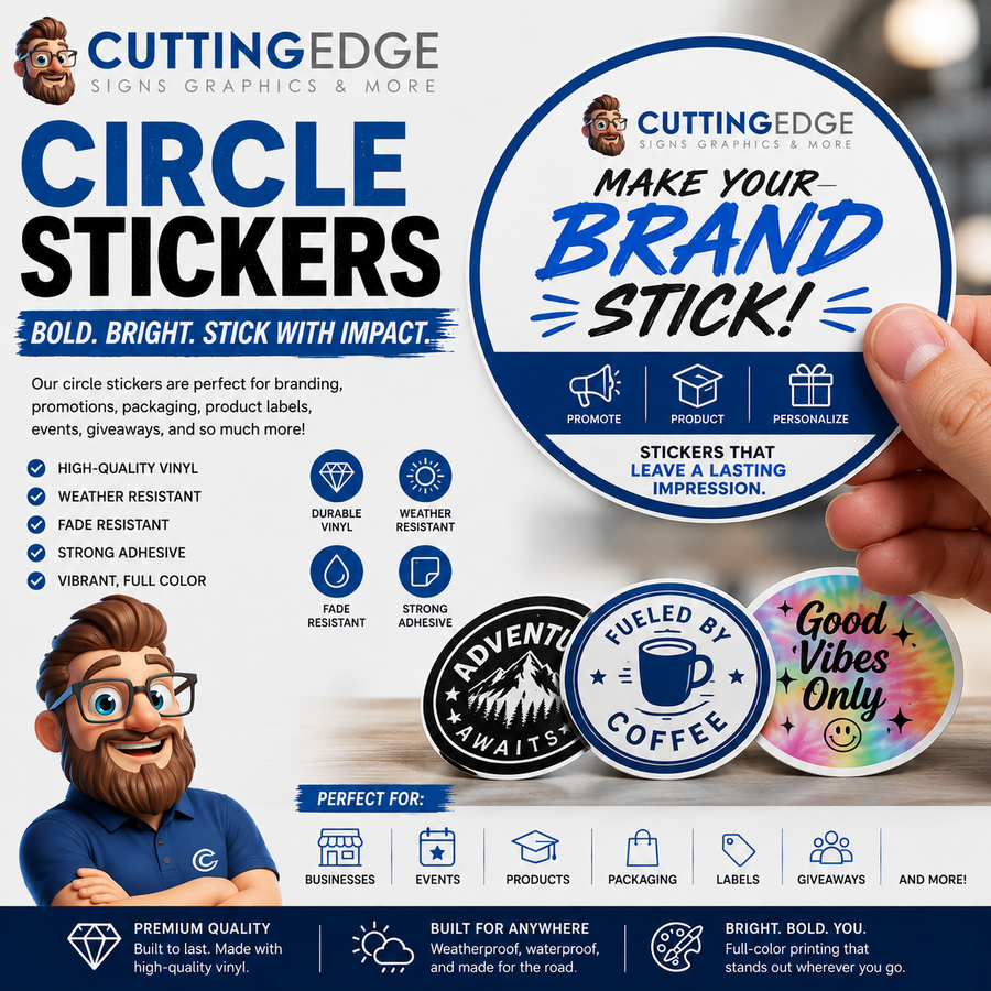 Custom Circle Stickers | CEPrints