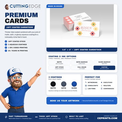 Custom Premium Business Cards - High-Quality, Professional Printing