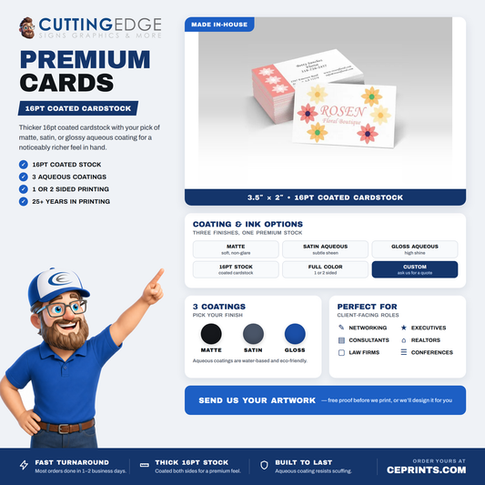 Custom Premium Business Cards - High-Quality, Professional Printing