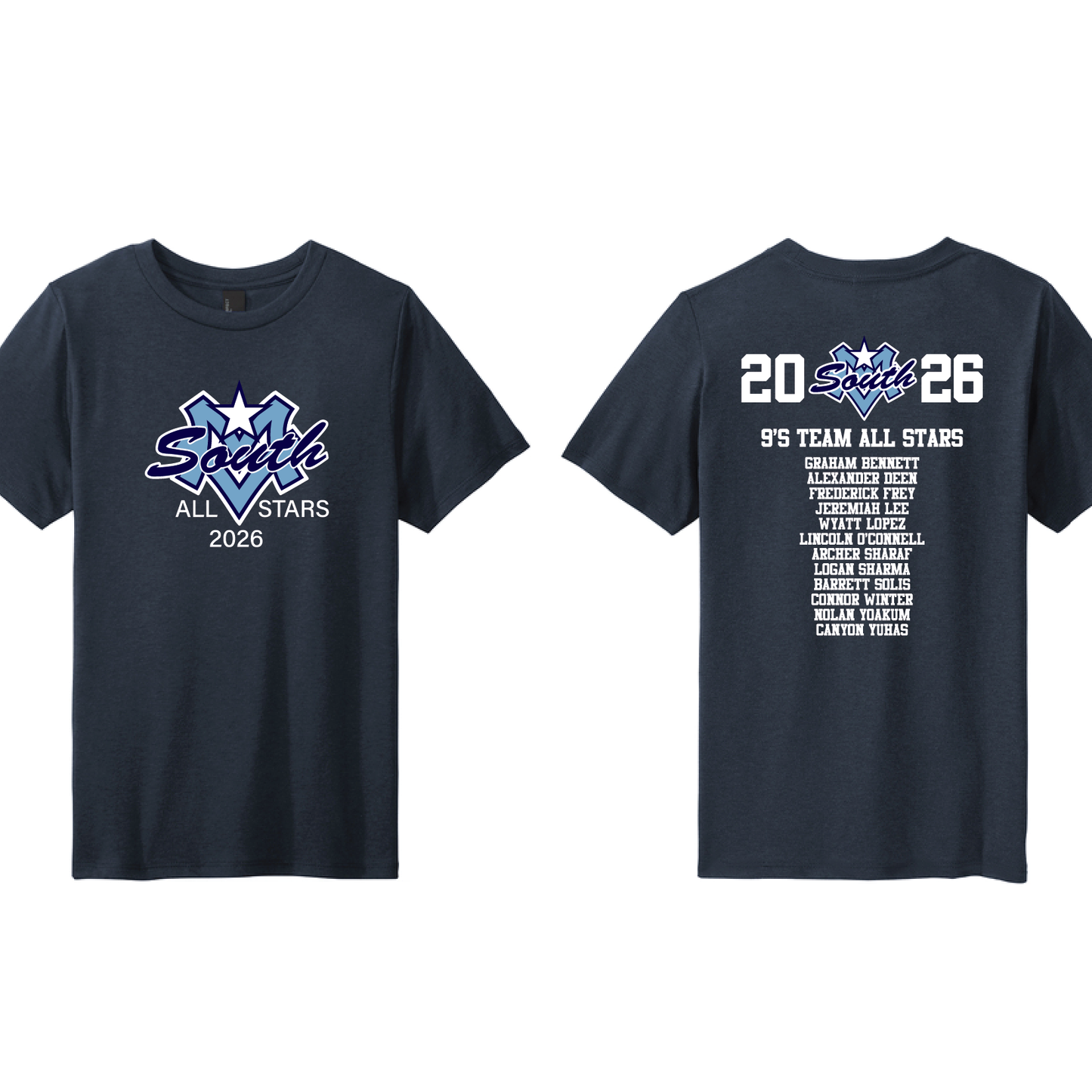 SMVLL ALL STARS YOUTH Roster Shirts