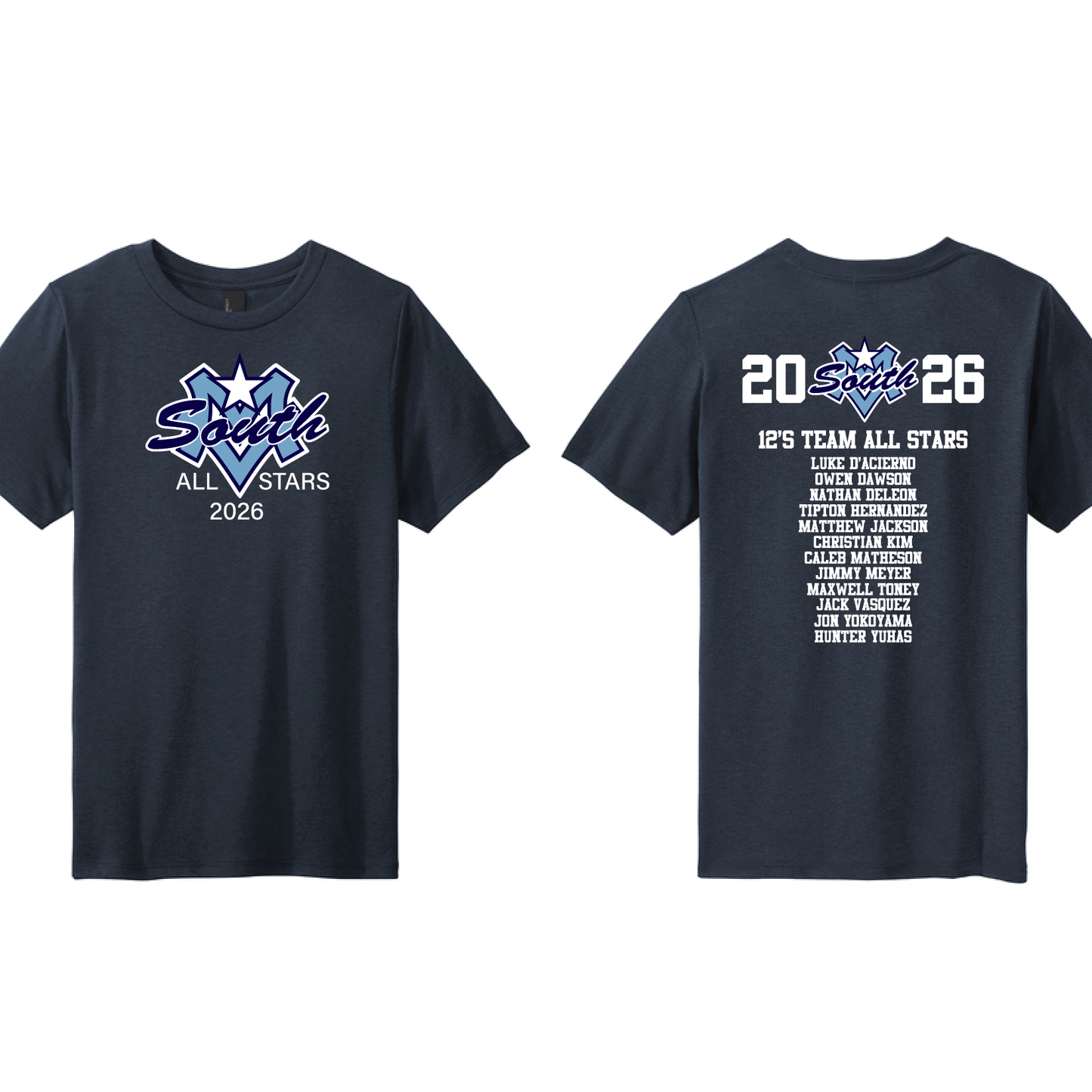 SMVLL ALL STARS YOUTH Roster Shirts