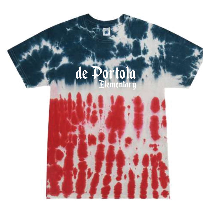 dePortola - FLAG Colortone Unisex Multi-Color Tie-Dyed T-Shirt - 1000