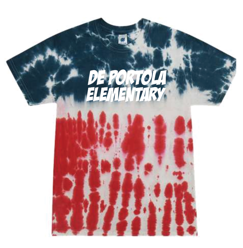 dePortola - FLAG Colortone Unisex Multi-Color Tie-Dyed T-Shirt - 1000