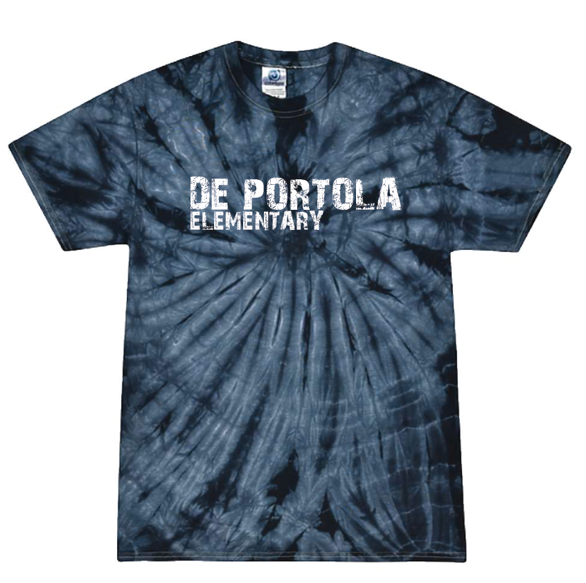 dePortola - SPIDER NAVY Colortone Unisex Multi-Color Tie-Dyed T-Shirt - 1000