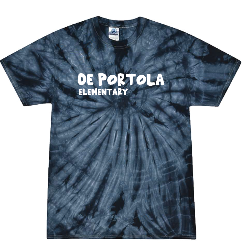 dePortola - SPIDER NAVY Colortone Unisex Multi-Color Tie-Dyed T-Shirt - 1000