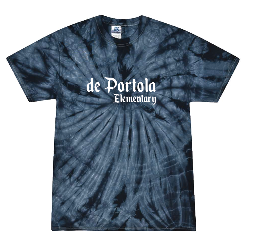 dePortola - SPIDER NAVY Colortone Unisex Multi-Color Tie-Dyed T-Shirt - 1000