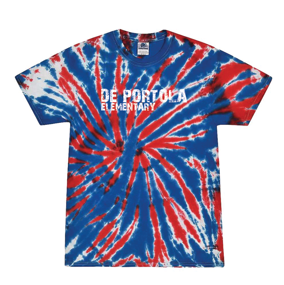 dePortola - UNION JACK Colortone Unisex Multi-Color Tie-Dyed T-Shirt - 1000
