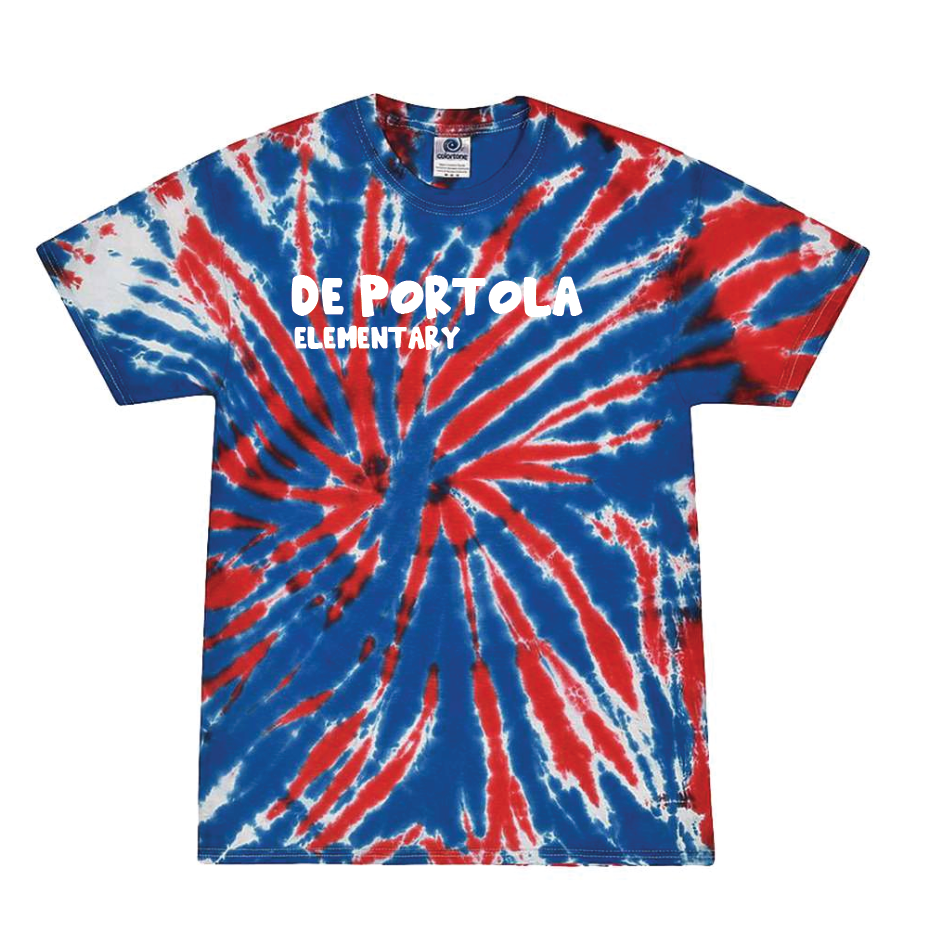 dePortola - UNION JACK Colortone Unisex Multi-Color Tie-Dyed T-Shirt - 1000