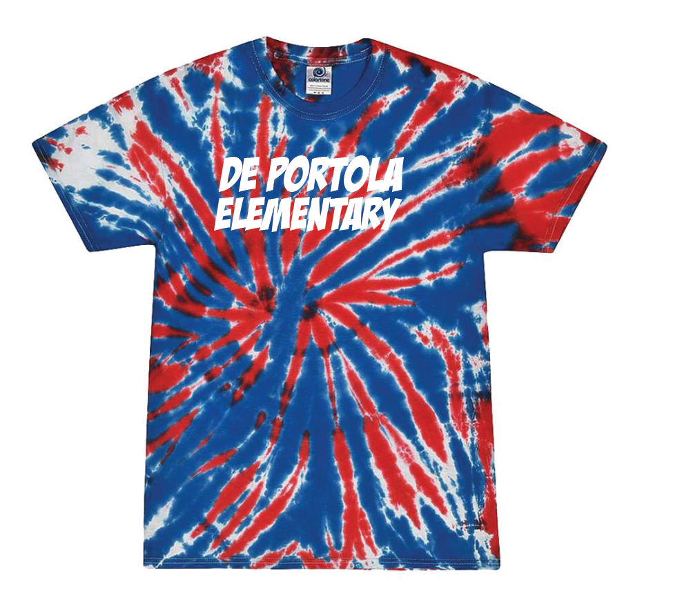 dePortola - UNION JACK Colortone Unisex Multi-Color Tie-Dyed T-Shirt - 1000