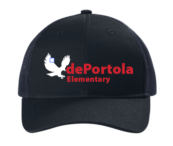 dePortola - Black Snapback Trucker Cap - C402