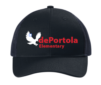 dePortola - Black Snapback Trucker Cap - C402