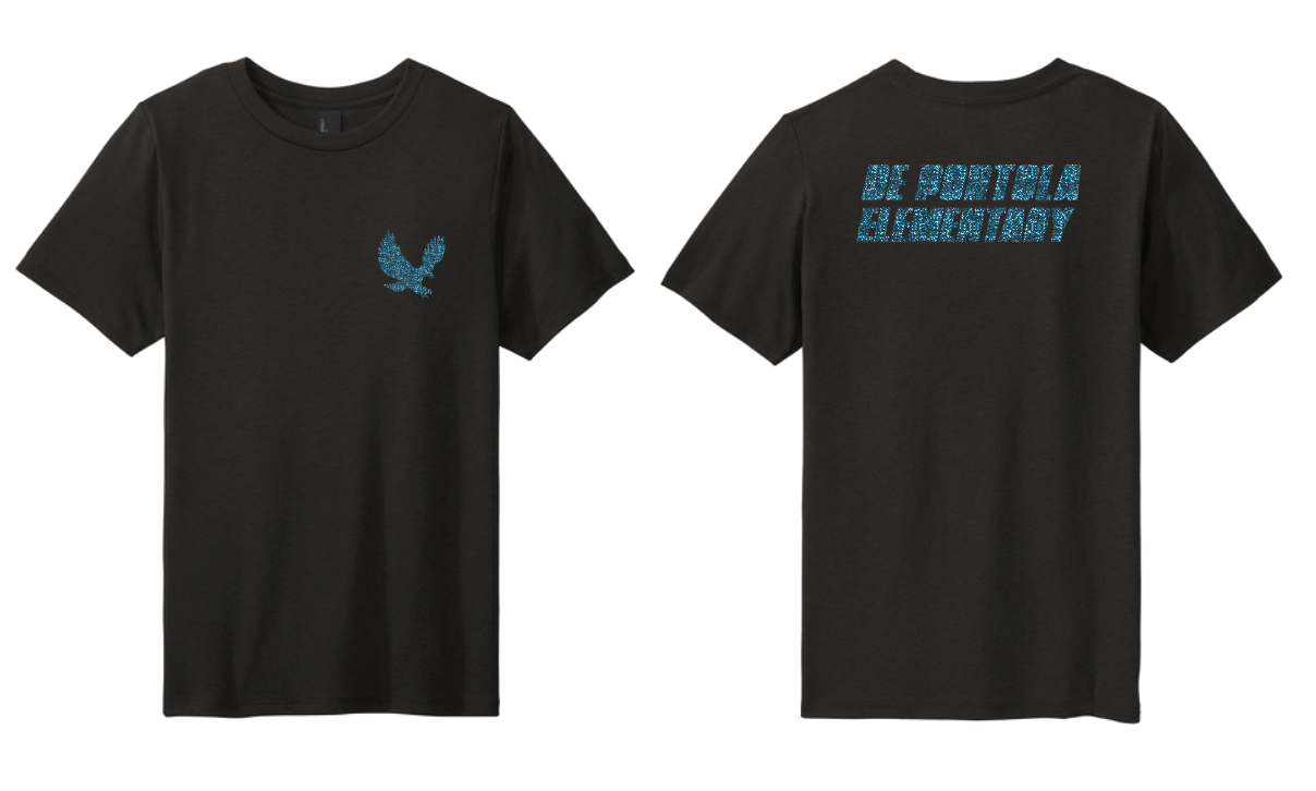 dePortola - GLITTER Design B District Perfect Tri Tee - DM130