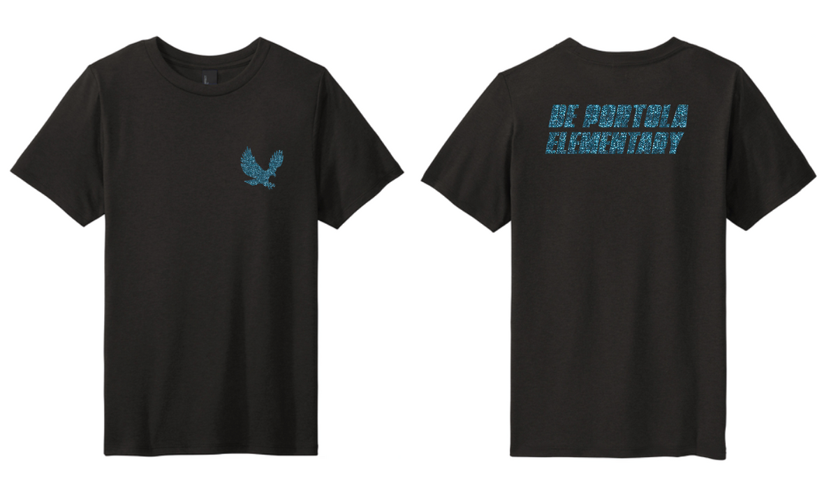 dePortola - GLITTER Design B District Perfect Tri Tee - DM130