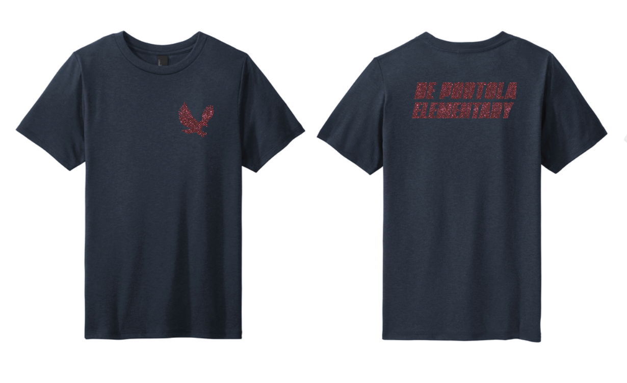dePortola - GLITTER Design B District Perfect Tri Tee - DM130