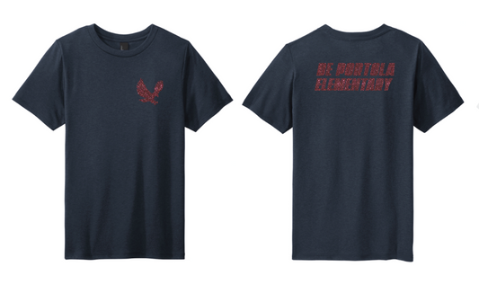dePortola - GLITTER Design B District Perfect Tri Tee - DM130