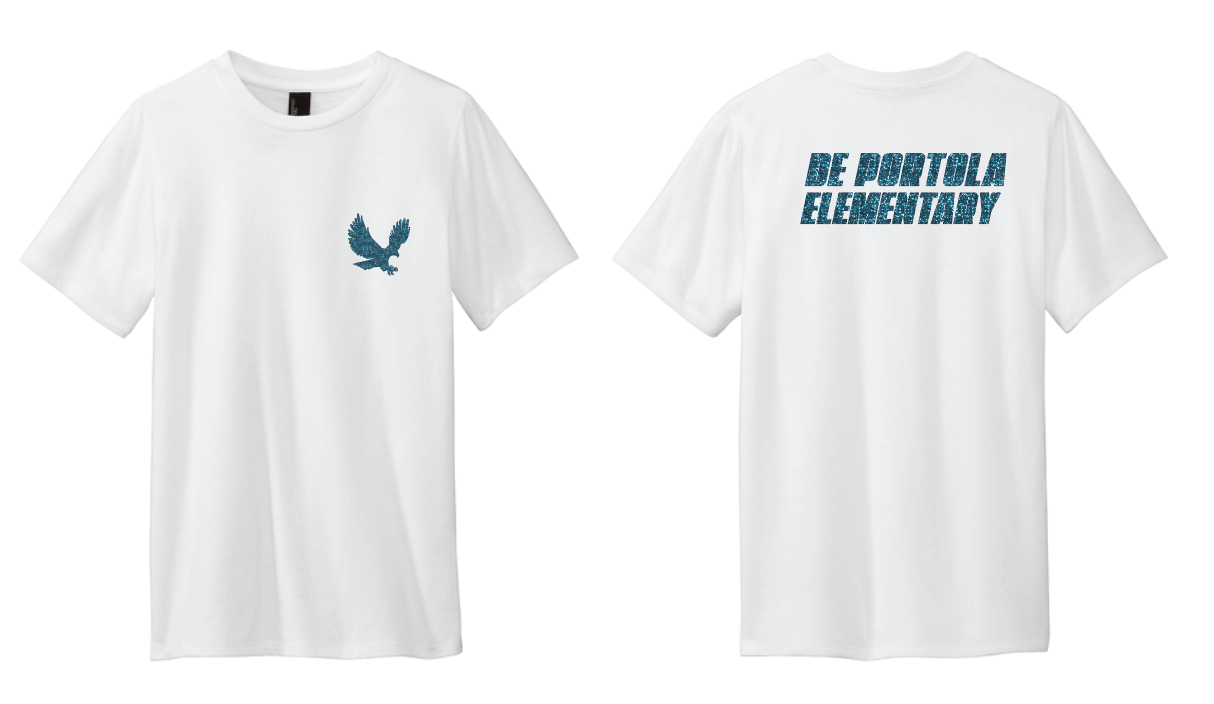 dePortola - GLITTER Design B District Perfect Tri Tee - DM130