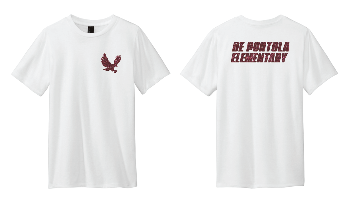 dePortola - GLITTER Design B District Perfect Tri Tee - DM130